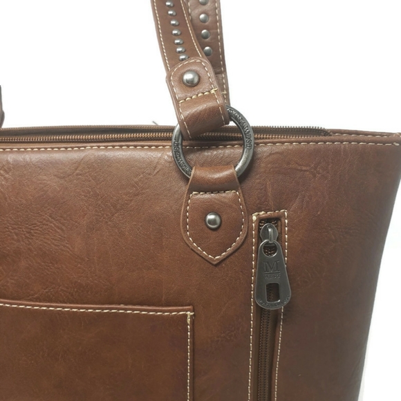 New! Montana West Concealed Carry Tote with Tassels - Picture 6 of 8